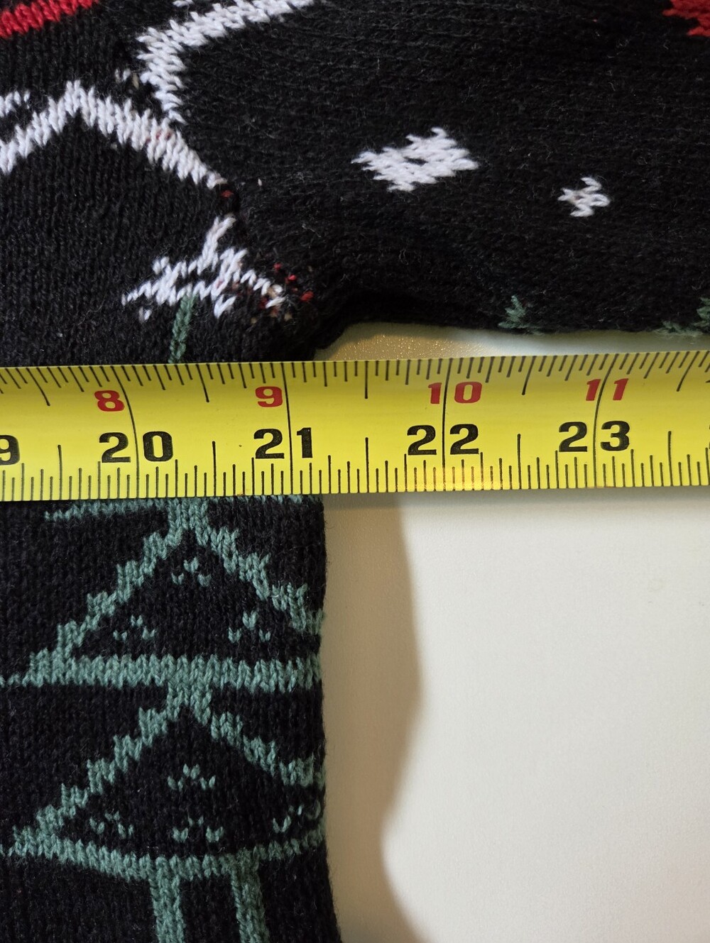 Ugly Christmas Black, Red & White Santa Crewneck Sweater - Picture 6 of 7